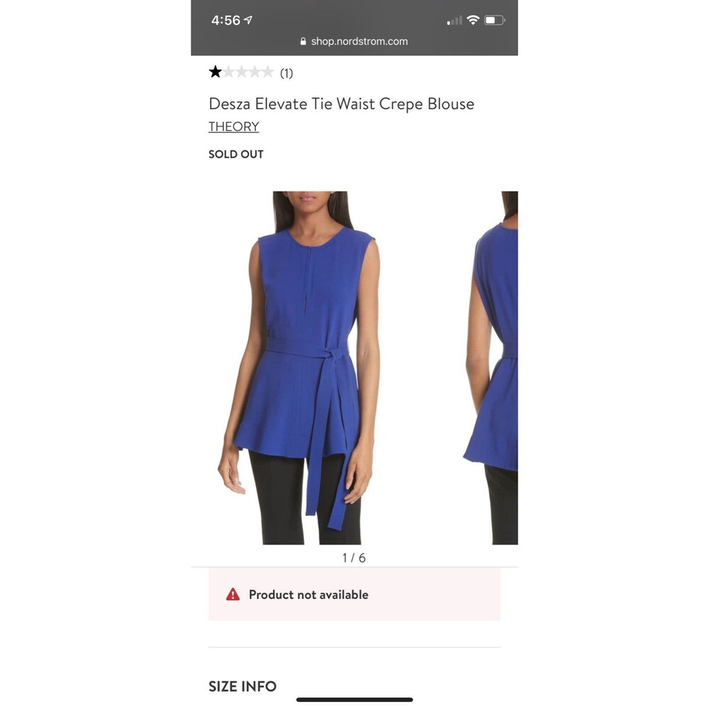 Theory Sleeveless Top NWT
